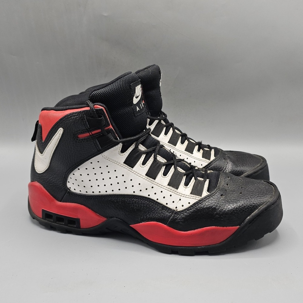 Nike Men’s Black White Red High-Top Basketball Shoes